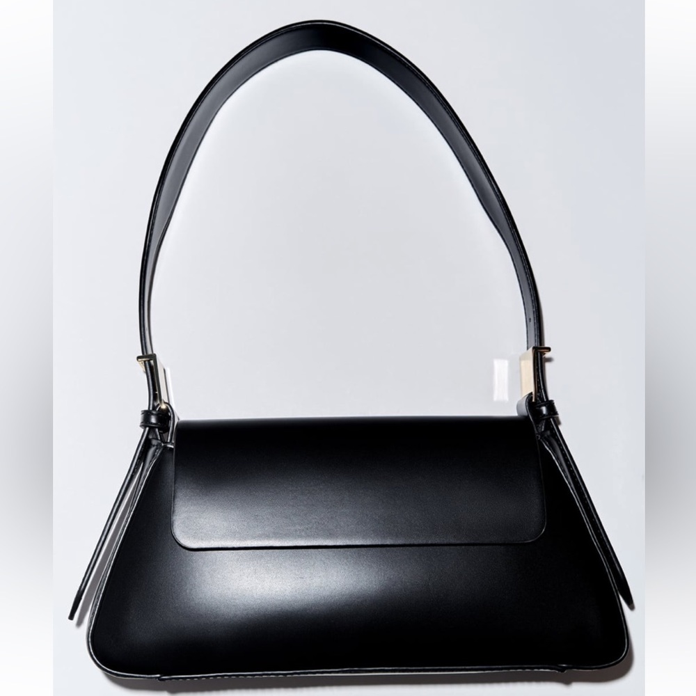 Zara minimal flap shoulder bag
